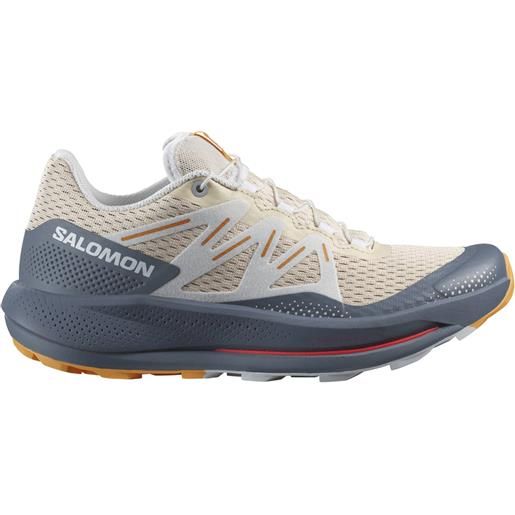 Salomon - scarpe da trail running - pulsar trail w tender peach/china blue/blazing orange per donne - taglia 3,5 uk, 4 uk, 4,5 uk, 5 uk, 5,5 uk, 6 uk, 6,5 uk - beige