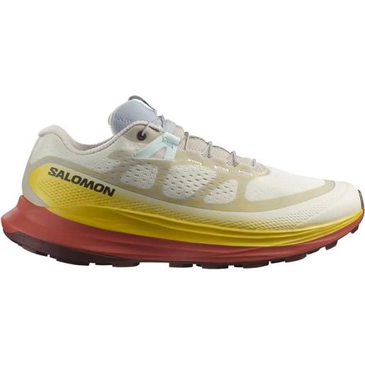 Salomon - scarpe da trail running - ultra glide 2 w rainy day/freesia/hot sauce per donne - taglia 3,5 uk, 4,5 uk, 6,5 uk - bianco
