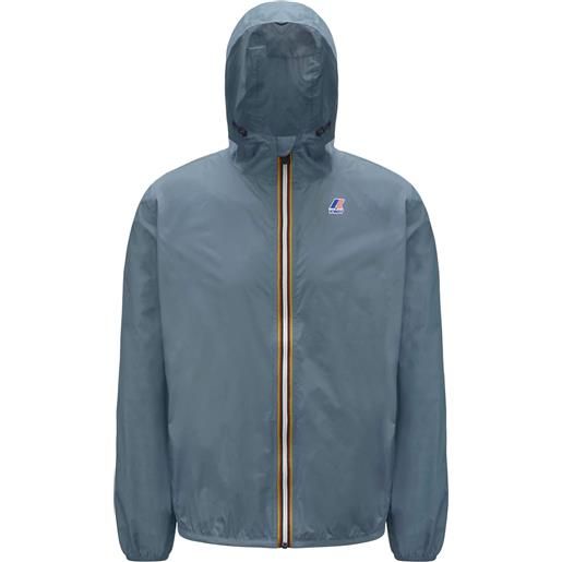 K-Way - giacca impermeabile e antivento - le vrai 3.0 claude grey everest per uomo in nylon - taglia xs, s, m, l, xl, xxl - blu