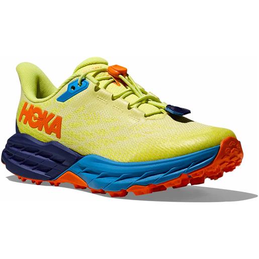 Hoka - scarpe trail - speedgoat 5 youth citrus glow/vibrant orange - taglia bambino 4 us, 4,5 us, 5 us, 5,5 us - giallo
