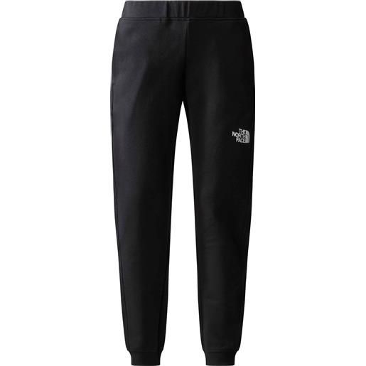 The North Face - pantaloni da jogging in cotone - teen tnf tech jogger tnf black in cotone - taglia xs, s, m - nero