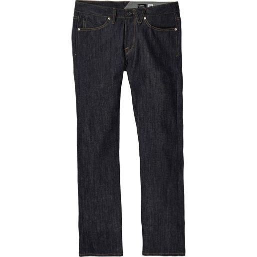 Volcom - jeans comodi - vorta denim rinse per uomo - taglia 30,32 - blu navy