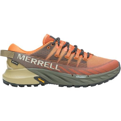 Merrell - scarpe da trail - agility peak 4 gtx/exuberance/olive per uomo - taglia 41.5,45 - grigio
