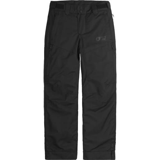 Picture Organic Clothing - pantaloni da sci impermeabili e traspiranti - time pants black in pelle - taglia bambino 6a, 8a, 10a - nero