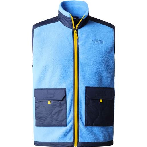 The North Face - giacca in pile senza maniche - m royal arch vest super sonic blue summit navy per uomo in pelle - taglia m, l