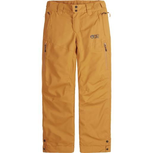 Picture Organic Clothing - pantaloni da sci impermeabili e traspiranti - time pants cathay spice in pelle - taglia bambino 6a, 8a - arancione