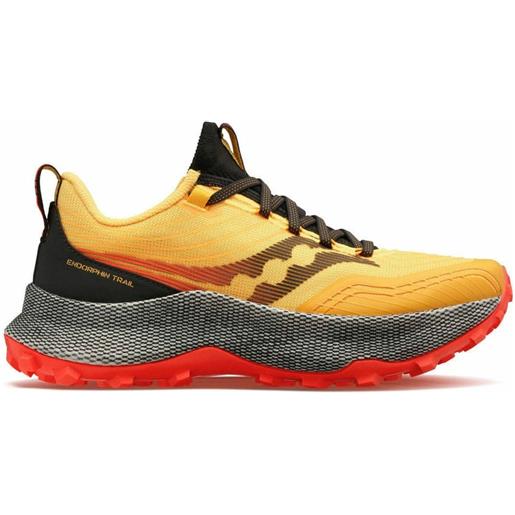 Saucony - scarpe da trail - endorphin trail vizi. Gold / vizi. Red per uomo - taglia 42,42.5 - arancione