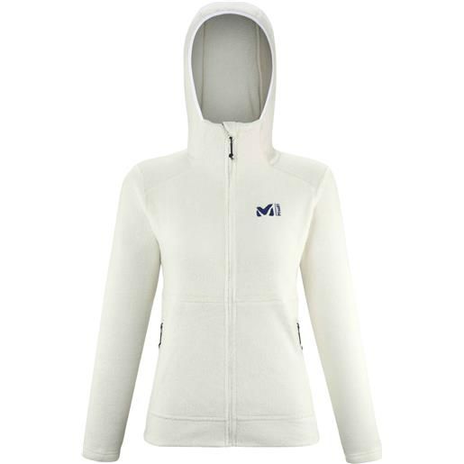 Millet - pile da arrampicata - siurana highloft hoodie w white blanc per donne - taglia xs, s, m, l - bianco