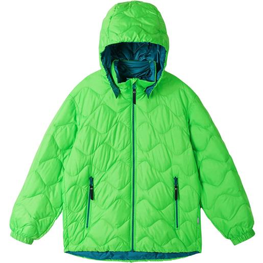 Reima - cappotto con cappuccio - down jacket fossila neon green in pelle - taglia 152 cm, 164 cm - verde