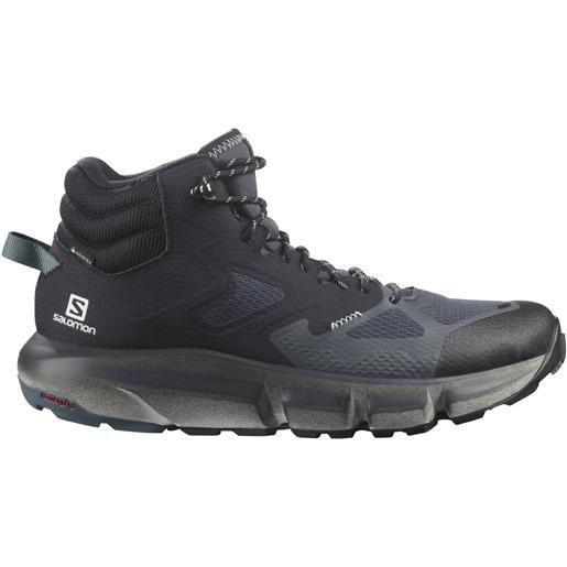 Salomon - scarpe da trekking - predict hike mid gtx ebony/black per uomo - taglia 7 uk, 7,5 uk, 8 uk, 8,5 uk, 10 uk, 10,5 uk - nero