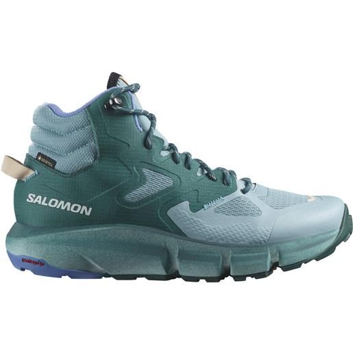 Salomon - scarpe da trekking - predict hike mid gtx w stone blue/atlantic deep/granada sky per donne - taglia 3,5 uk, 4 uk, 6,5 uk