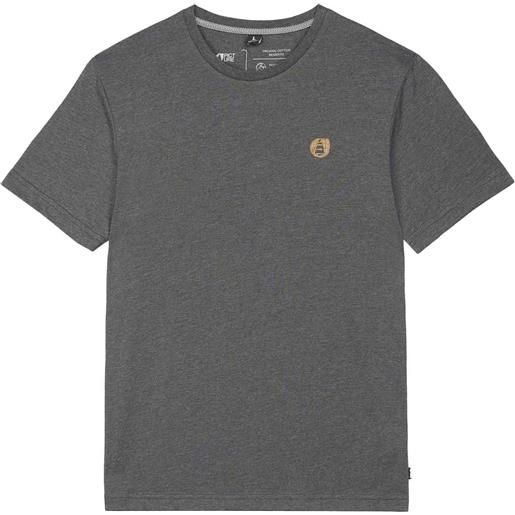 Picture Organic Clothing - t-shirt maniche corte - lil cork tee dark grey melange per uomo - taglia xs, s, m, l, xl, xxl - grigio