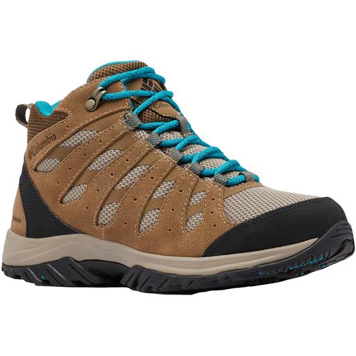 Columbia - scarpe da trekking - redmond™ iii mid waterproof khaki ii sea level per donne in pelle - taglia 6 us, 9 us - kaki