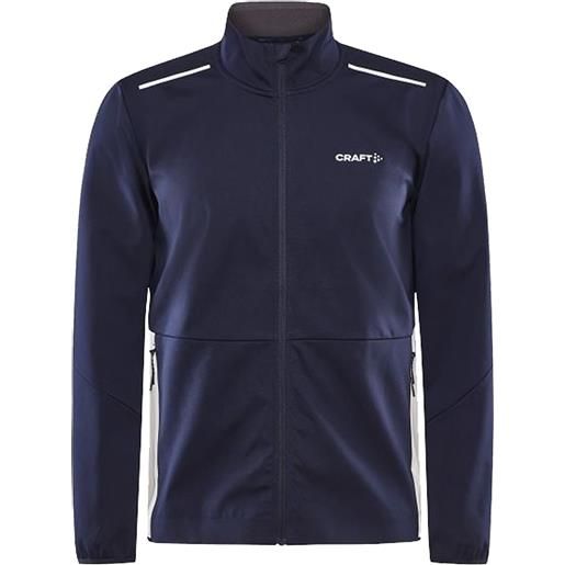 Craft - giacca da sci nordico - nor core nordic training jacket m blaze white per uomo - taglia s, m, l, xl - blu navy