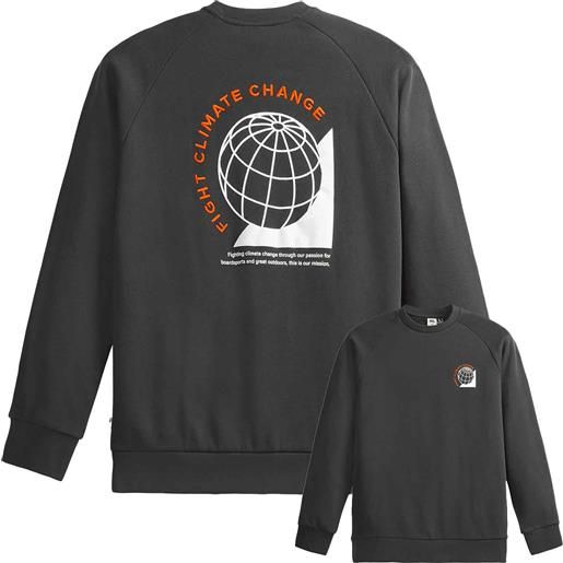 Picture Organic Clothing - felpa cotone biologico - tocah crew black per uomo in cotone - taglia s, m, l, xl, xxl - nero