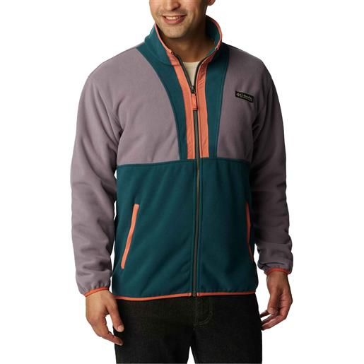 Columbia - giacca di pile rétro - backbowl™ remastered fleece granite purple night wave per uomo - taglia m, l, xl - viola