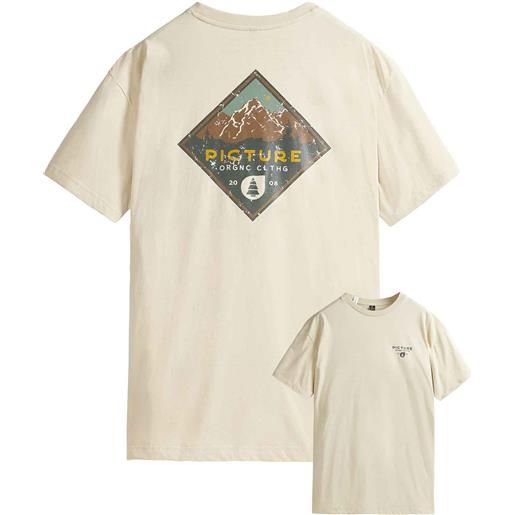 Picture Organic Clothing - t-shirt in cotone organico - usil tee wood ash per uomo in cotone - taglia s, m, l, xl, xxl - beige