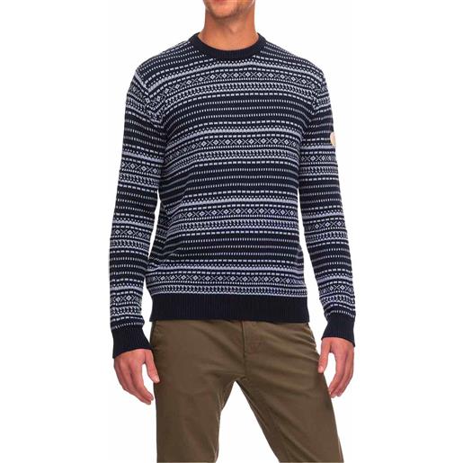 Ragwear - maglione cotone organico - abore organic navy per uomo in cotone - taglia m, l, xl - blu navy