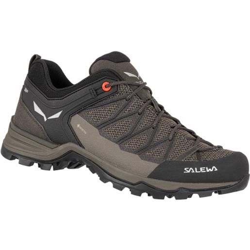 Salewa - scarpe da trekking e escursionismo - ms mtn trainer lite gtx wallnut/fluo orange per uomo - taglia 7 uk, 7,5 uk, 10 uk - marrone