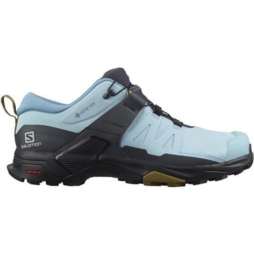 Salomon - scarpe per trekking di un giorno - x ultra 4 gtx w crystal blue/black/cumin per donne - taglia 3,5 uk, 4,5 uk, 5 uk