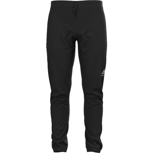 Odlo - pantaloni da sci di fondo - pants brensholmen black per uomo in silicone - taglia s, m, xxl - nero