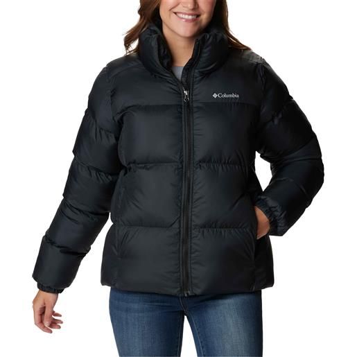 Columbia - piumino isolante - puffect jacket w black per donne in pelle - taglia l - nero