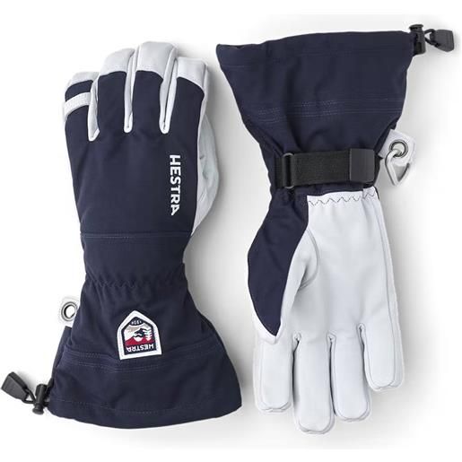 Hestra - guanti da sci in pelle - glove army leather heli ski navy - taglia 8,10 - blu navy