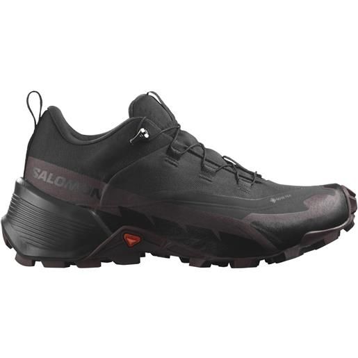 Salomon - scarpe da trekking - cross hike gtx 2 w black/chocolate plum/black per donne - taglia 3,5 uk, 4 uk, 4,5 uk, 5 uk, 5,5 uk, 6,5 uk - nero