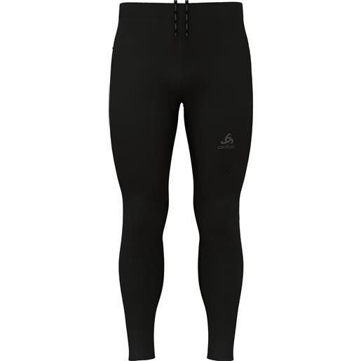 Odlo - collant tecnici - tights zeroweight warm black per uomo in softshell - taglia m, l, xl - nero