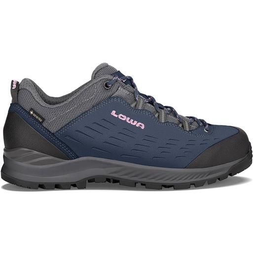 Lowa - scarpe per trekking di un giorno - explorer ii gtx lo ws navy/lilac per donne - taglia 4 uk, 4,5 uk, 5 uk, 6,5 uk, 7 uk, 5,5 uk - blu navy