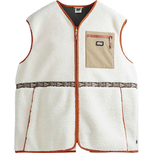 Picture Organic Clothing - gilet di pile - galiwin fleece vest tofu per uomo in poliestere riciclato - taglia s, m, l, xl, xxl - beige