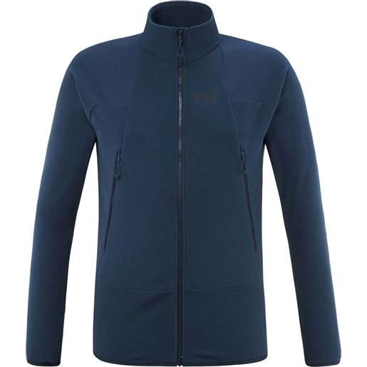 Millet - pile caldo e leggero - k lightgrid jacket m blu zaffiro per uomo - taglia l, xxl - blu navy