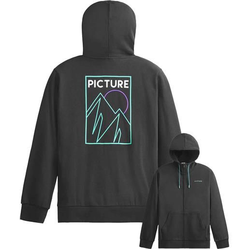 Picture Organic Clothing - felpa con cappuccio in cotone biologico - kenoma zip hoodie black per uomo - taglia s, m, xxl - nero