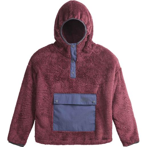Picture Organic Clothing - pile sherpa con cappuccio - darie fleece hoodie tawny port per donne - taglia s, m, l, xl - rosso