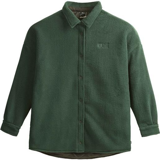 Picture Organic Clothing - giacca camicia - aberry fleece shirt scarab per donne in poliestere riciclato - taglia xs, s, m, l - verde