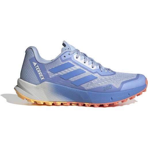 Adidas - scarpe da trail running - agravic flow 2 w bludaw per donne - taglia 5 uk, 5,5 uk, 6 uk - viola