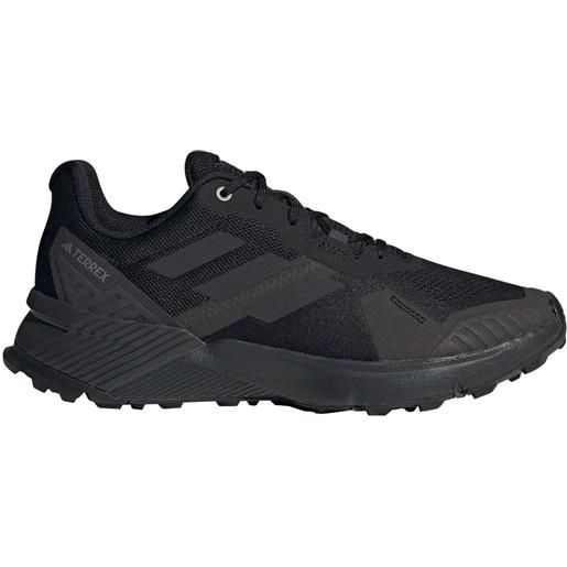 Adidas - scarpe da trail running - soulstride core black per uomo - taglia 8 uk, 9,5 uk - nero