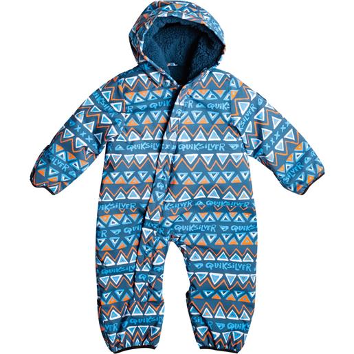 Quiksilver - salopette da sci - baby suit snow pyramid majolica blue - taglia bambino 12-18 m, 18-24 m, 6-12 m