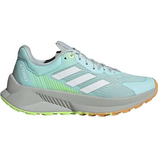Adidas - scarpe da trail running - soulstride flow w semi flash aqua per donne - taglia 5,5 uk, 6 uk, 6,5 uk, 7 uk - grigio