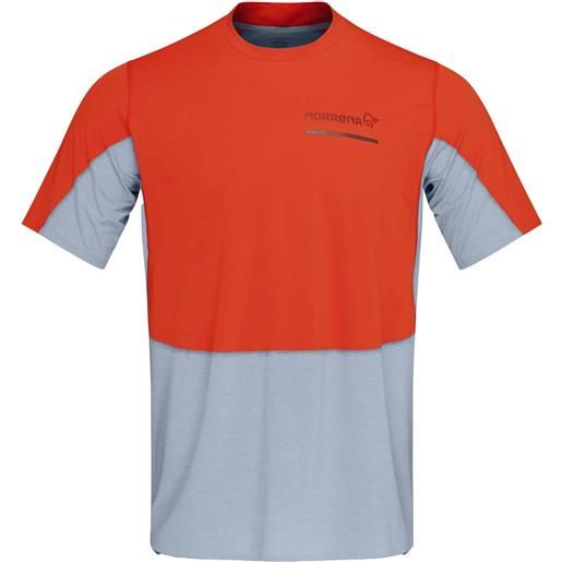 Norrona - t-shirt da trail - senja equaliser lightweight t-shirt m's arednalin per uomo in poliestere riciclato - taglia s, m, l, xl - arancione