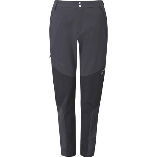 Rab - pantaloni softshell - torque mountain pants w beluga per donne in softshell - taglia 10 uk, 12 uk - grigio