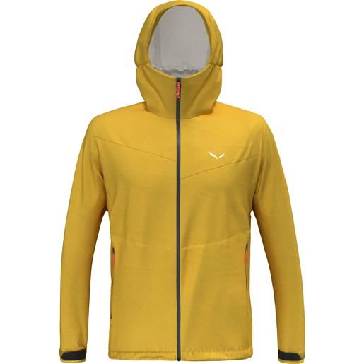 Salewa - giacca leggera e impermeabile - puez aqua 4 ptx 2.5l m jacket gold per uomo in pelle - taglia m, xl - giallo