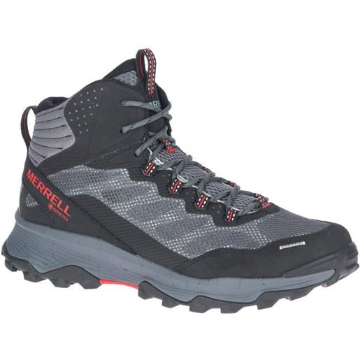 Merrell - scarpe da trekking in gore-tex - speed strike mid gtx/granite per uomo - taglia 41,41.5,43,43.5,44,44.5,45 - grigio