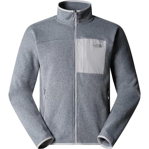 The North Face - giacca di pile riciclata - m front range fleece jacket tnf medium grey heather per uomo - taglia m, xl - grigio