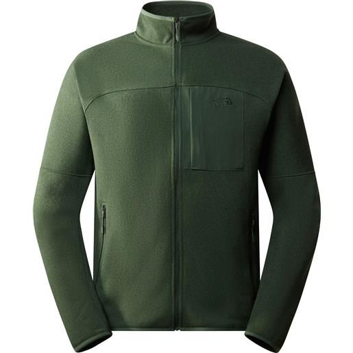 The North Face - giacca di pile riciclata - m front range fleece jacket pine needle heather per uomo - taglia m, l - verde