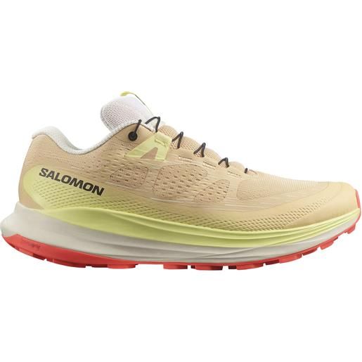 Salomon - scarpe da trail running - ultra glide 2 w golden straw/charlock/fiery coral per donne - taglia 3,5 uk, 4 uk, 4,5 uk - beige