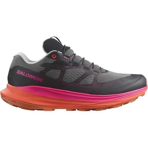 Salomon - scarpe da trail running - ultra glide 2 w plum kitten/black/pink glo per donne - taglia 4,5 uk, 5 uk, 5,5 uk, 6 uk, 7,5 uk - grigio