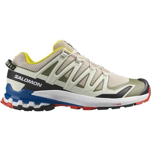 Salomon - scarpe da trail running - xa pro 3d v9 rainy day/white/lapis blue per uomo - taglia 6,5 uk, 7 uk, 7,5 uk, 8 uk, 8,5 uk, 9 uk, 9,5 uk, 10 uk, 10,5 uk, 11 uk, 11,5 uk, 12 uk - beige