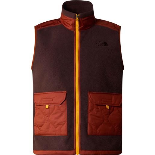 The North Face - giacca di pile rétro - m royal arch vest coal brown/brandy brown per uomo - taglia s, m, l, xl - marrone