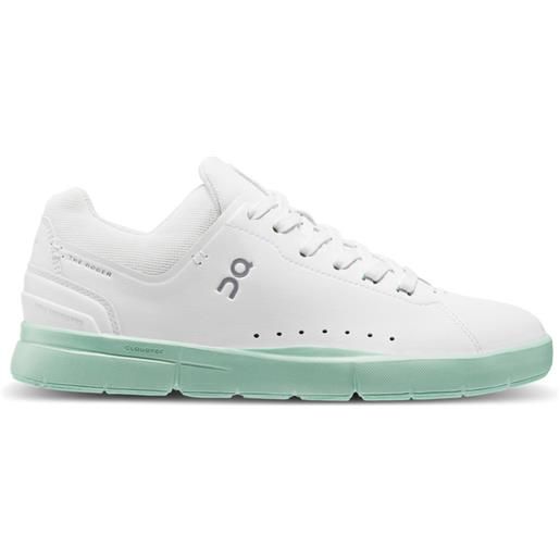 On - sneakers - the roger advantage w white/creek per donne in pelle - taglia 5,5 us, 7,5 us, 8 us - bianco